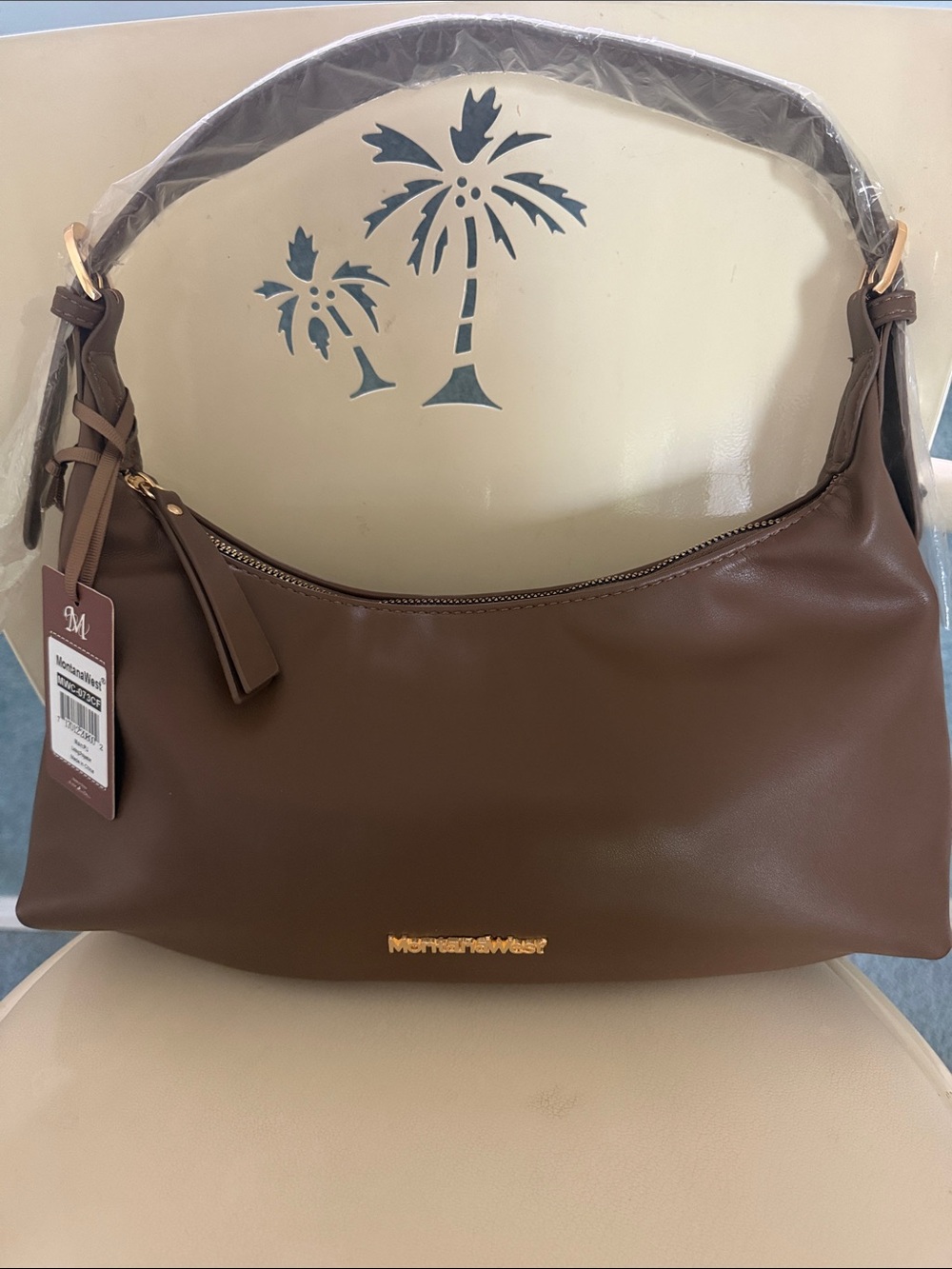 NWT Montana West Tan Brown Hobo Shoulder Bag
